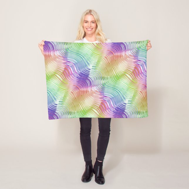 Couverture Polaire ultradeluxe à ondes pluviales : (En situation)