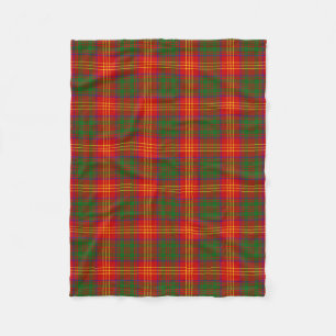 Couverture Polaire Un clan écossais brûle le Tartan Plaid