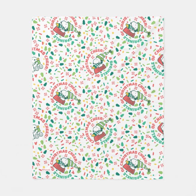 Couverture Polaire Un clin d'oeil à Noël Motif (Devant)