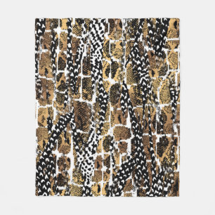 Couverture Polaire Un design abstrait qui transforme une peau animale