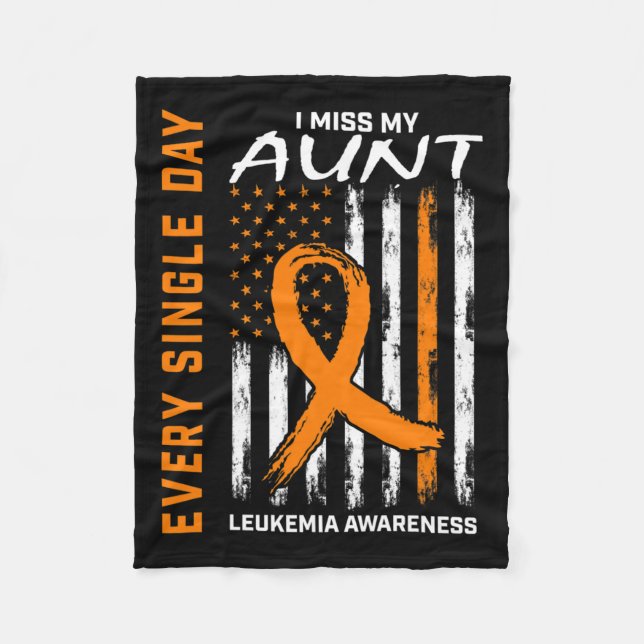 Couverture Polaire Un En Mémoire De Tante Sensibilisation À La Leucém (Devant)