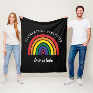 Couverture Polaire Un Gay pride LGBT célèbre la diversité L'amour est