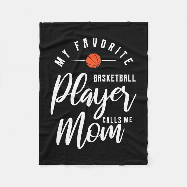 Couverture Polaire Un Joueur De Basket M'Appelle Maman (Devant)
