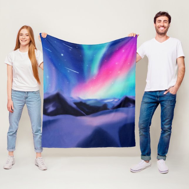 Couverture Polaire Un Million Aurora Dreams Fleece Blanket (En situation)