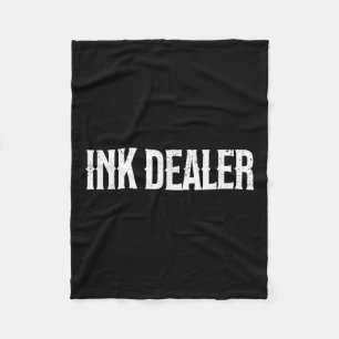Couverture Polaire Un Vendeur D'Encre Addict Tatouage Drôle Tatouage