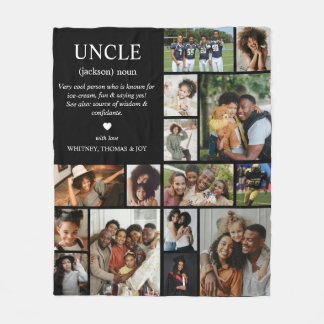 Couverture Polaire Uncle Definition Photo Collage