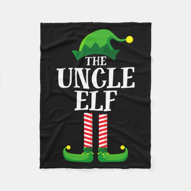 Couverture Polaire Uncle Elf Matching Family Christmas Party Pajama  (Devant)
