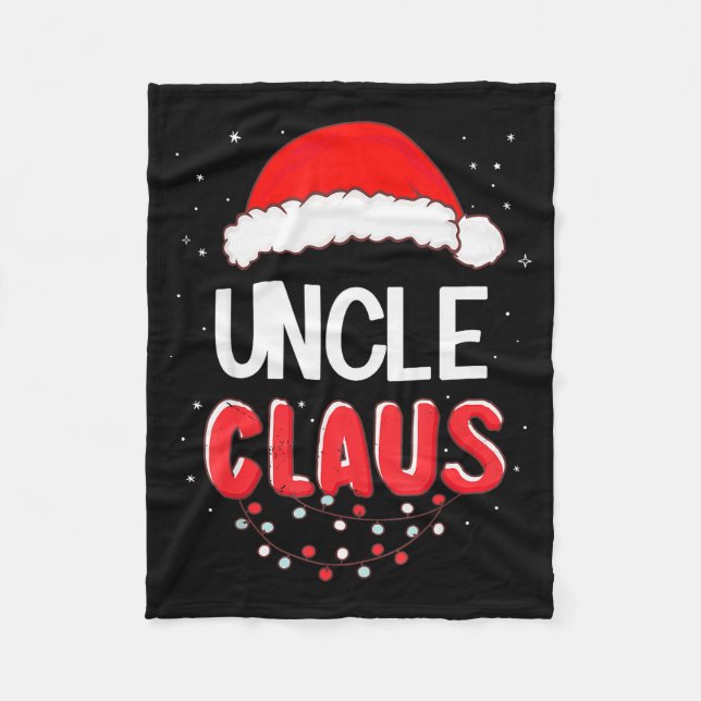 Couverture Polaire Uncle Santa Claus Christmas Matching Costume  (Devant)