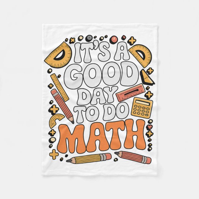 Couverture Polaire Une Bonne Journée Pour Faire Des Maths Amoureux De (Devant)