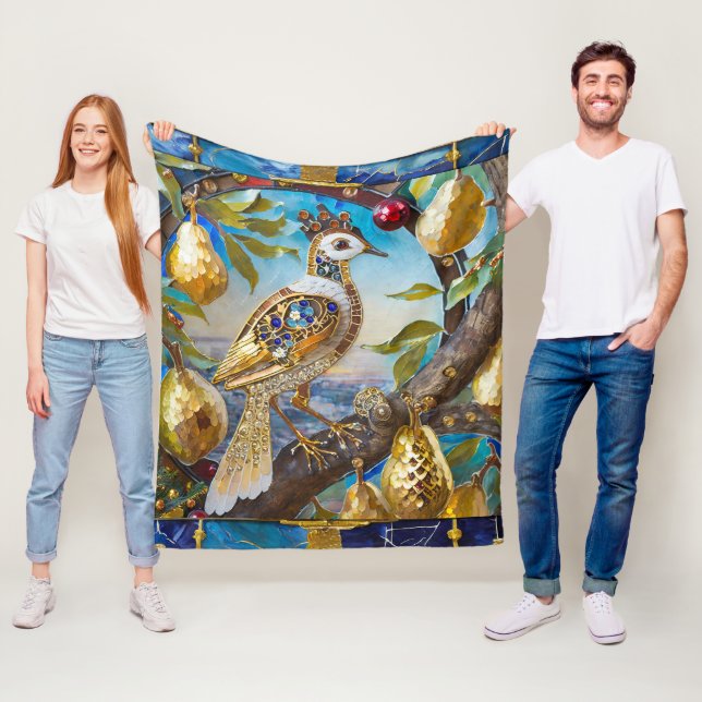Couverture Polaire Une perdrix dans un arbre à poires (En situation)
