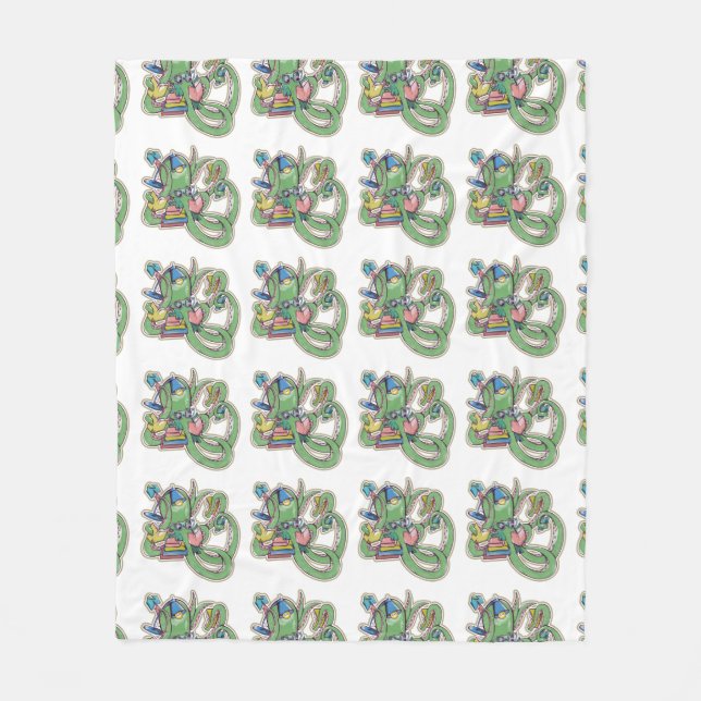 Couverture Polaire Une pieuvre qui adore lire (Devant)