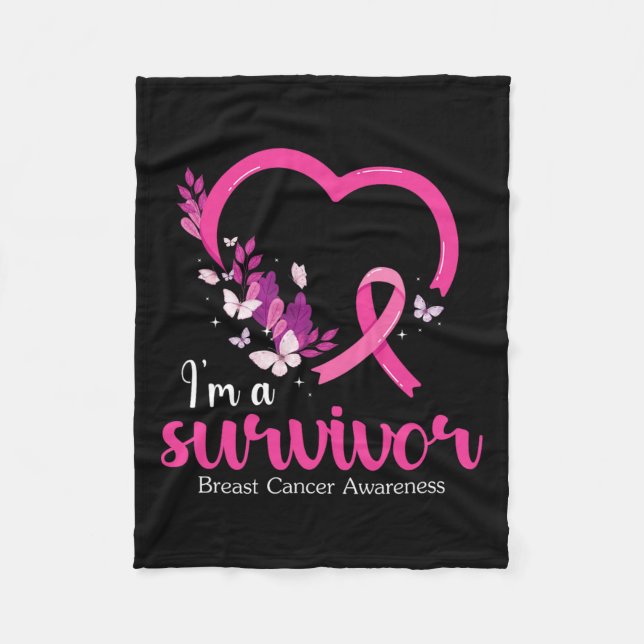 Couverture Polaire Une survivante Sensibilisation au cancer du sein F (Devant)
