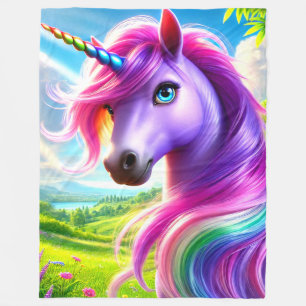 Couverture Polaire Unicorne
