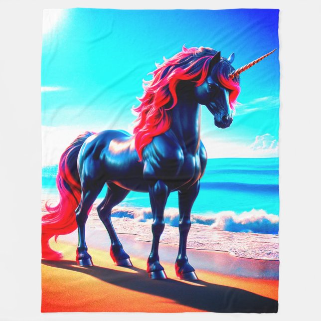 Couverture Polaire Unicorne (Devant)