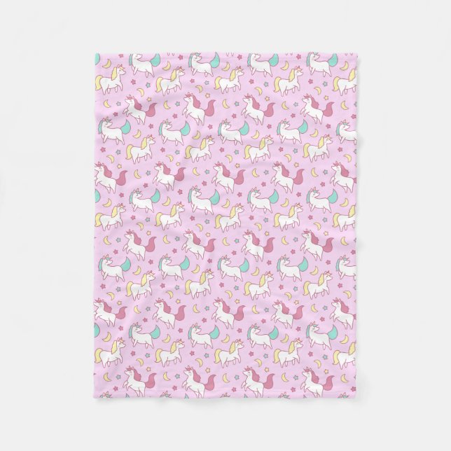Couverture Polaire Unicornes (Devant)