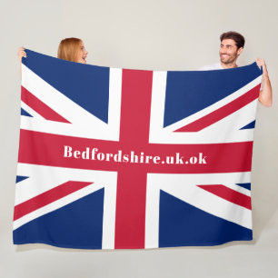 Couverture Polaire Union Jack Fun Custom Says Fleece Blanket