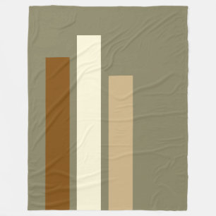 Couverture Polaire Uniquement en rayures de couleur - corne brune bei