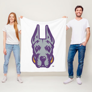 Couverture Polaire Université d'Albany Chef de la mascotte Great Dane