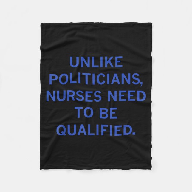 Couverture Polaire Unlike Liticians Nurses Funny Need To Be Qualified (Devant)