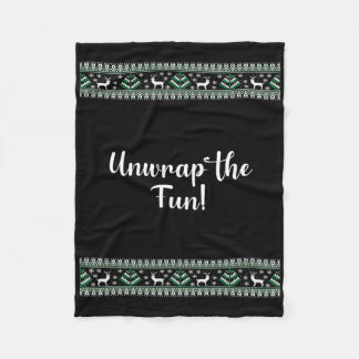 Couverture Polaire Unwrap The Fun! Christmas Funny 