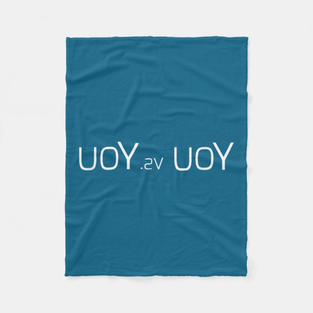Couverture Polaire Uoy Sv Uoy Motivational Quote  (Devant)
