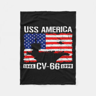 Couverture Polaire Uss america cv-66 est 1965-1996 drapeau etats-unis