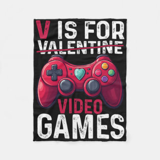 Couverture Polaire V Is For Video Games Valentine Gamer Valentines Da