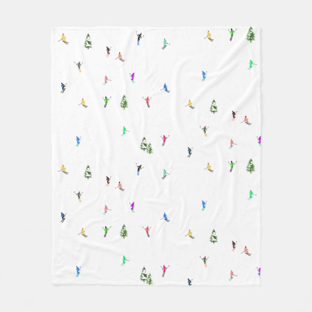 Couverture Polaire Vacances Skieurs Alpins Illustration (Devant)