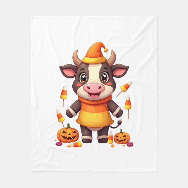 Couverture Polaire Vache de maïs (Devant)