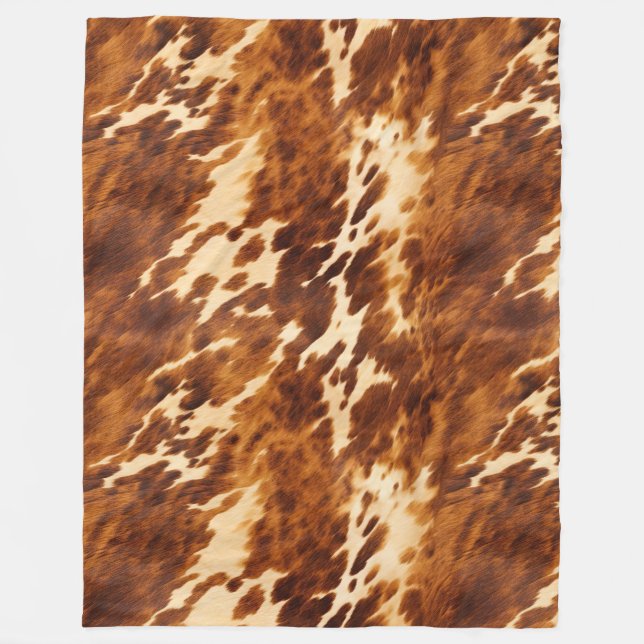 Couverture Polaire Vachette Brown (Devant)