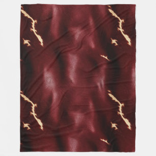 Couverture Polaire Vachette rouge profonde du sud-ouest