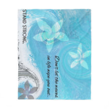 Vague florale avec la citation