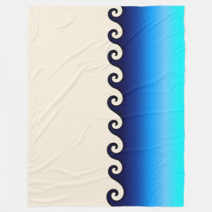 Couverture Polaire Vagues Blanche polaire