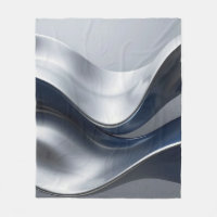 Vagues fluides argent et marine Design moderne abs