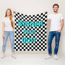 Vainqueur - Cool Motivational Fleece Blanche
