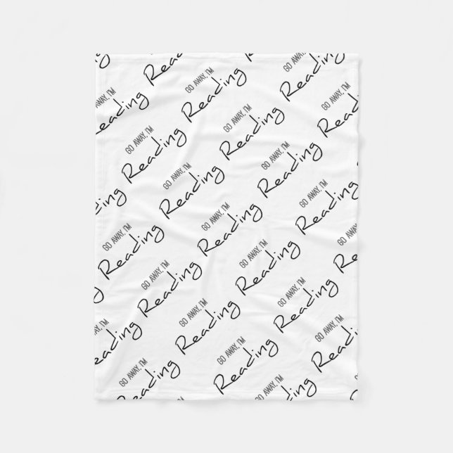 Couverture Polaire Vais loin je lis le texte seulement (Devant)