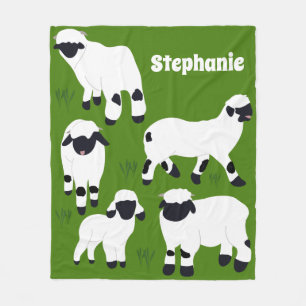 Couverture Polaire Valais Blaccusé Moutons Personnalisés Agriculteurs