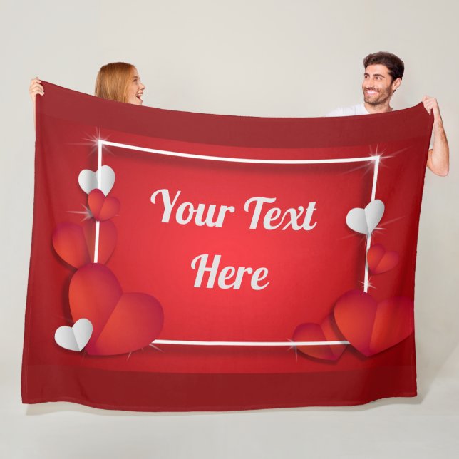 Couverture Polaire VALENTINE (ajoutez votre texte) (En situation)