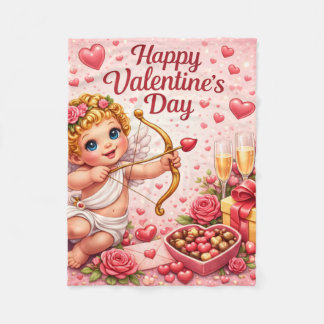 Couverture Polaire Valentines Day Fleece Blanket