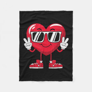 Couverture Polaire Valentines Jour Amour Coeur Paix Amusants Garçons 
