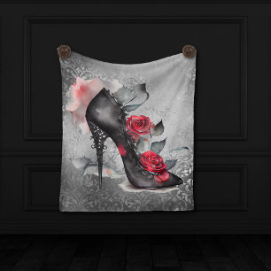 Couverture Polaire Vampy Spike Stiletto   Rouge Rose Haut-talon Grung
