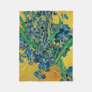 Couverture Polaire Vase Van Gogh avec Iris Classic Impressionnisme