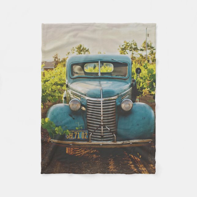 Couverture Polaire Véhicule vintage Vieux véhicule (Devant)