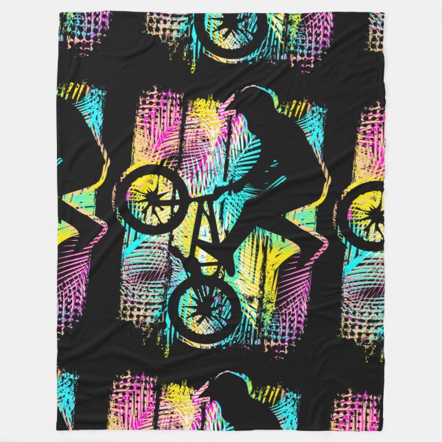 Couverture Polaire Vélo Bmx Classique - Bmx Freestyle - Bmx Fleece (Devant)