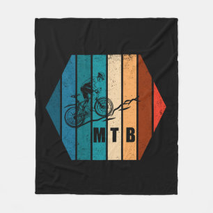 Couverture Polaire Vélo de montagne Vintage Mtb Downhill