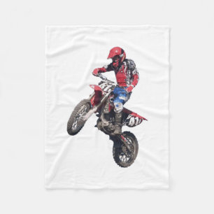 Couverture Polaire Vélo rouge de saleté