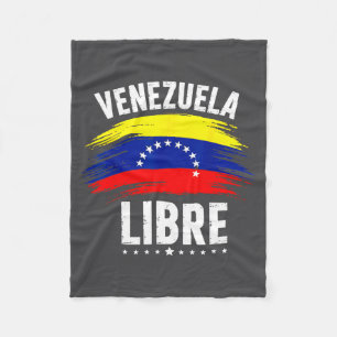Couverture Polaire Venezuela Libre 2026 Drapeau du cœur du Venezuela