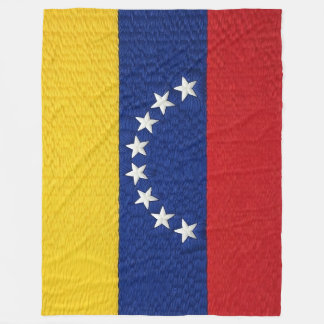 Couverture Polaire Venezuelan flag embroidery style design