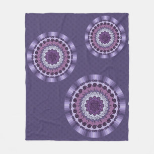 Couverture Polaire Vent Mandala Fleece Blanche
