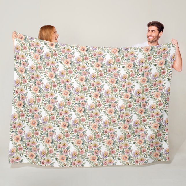 Couverture Polaire Vent Pastel doux Springs Fleece Blanket (En situation)